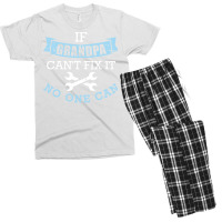 If Grandpa Cant Fix It No One Can Green Men's T-shirt Pajama Set | Artistshot