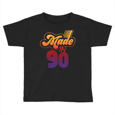 Made In 1990 Retro Toddler T-shirt Designed By Badaudesign