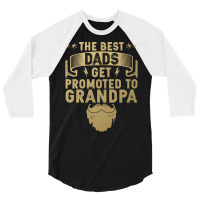 Promoted To New Grandpa Yellow 3/4 Sleeve Shirt | Artistshot