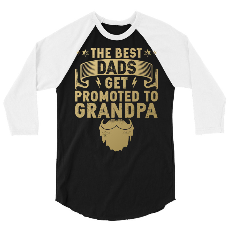 Promoted To New Grandpa Yellow 3/4 Sleeve Shirt | Artistshot