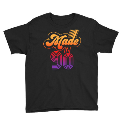 Made In 1990 Retro Youth Tee Designed By Badaudesign
