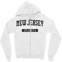 New Jersey Grandpa Vintage 80s Zipper Hoodie | Artistshot