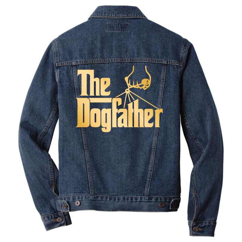 The Dogfather Gold Hipster Men Denim Jacket | Artistshot