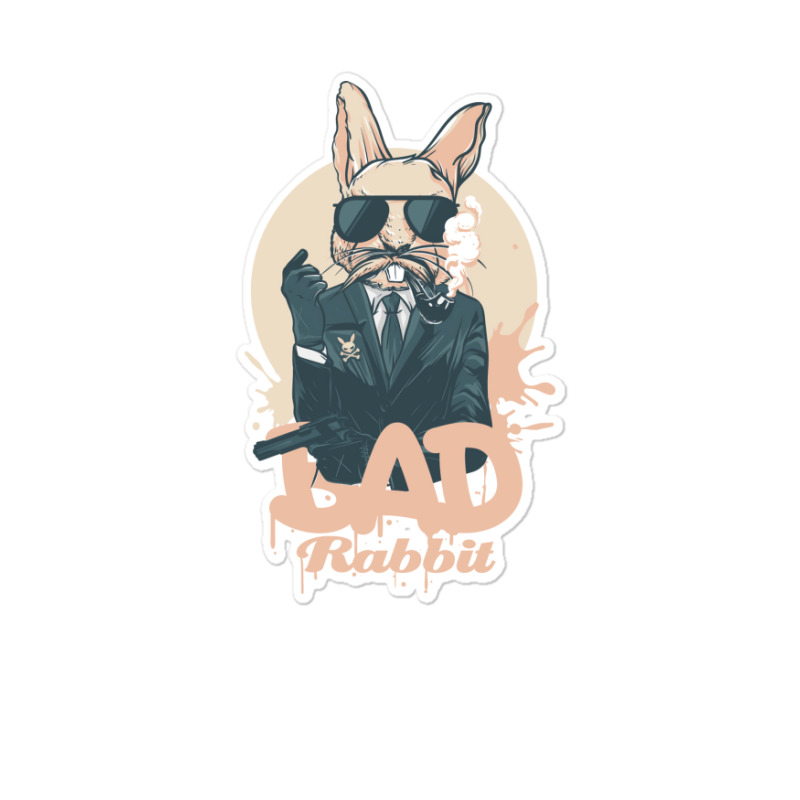 Bad Rabbit Cool Gangsta 70s Sticker | Artistshot