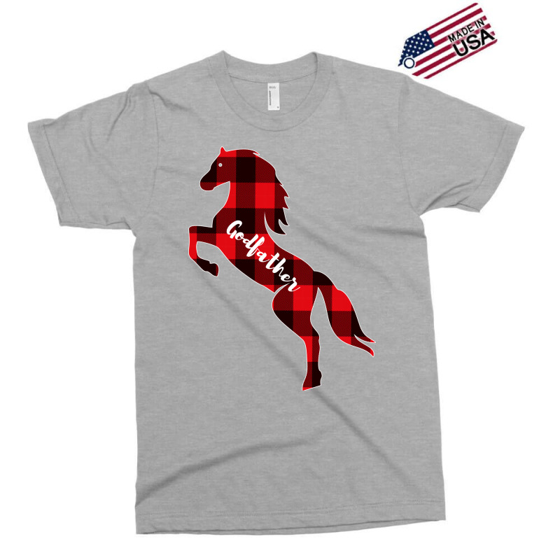 Red Plaid Horse Godfather Girl Exclusive T-shirt | Artistshot