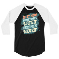 Do It Now Gym  Girl 3/4 Sleeve Shirt | Artistshot