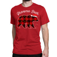 Gramma Bear Santa Christmas Pajama Red Plaid Buffa Classic T-shirt | Artistshot