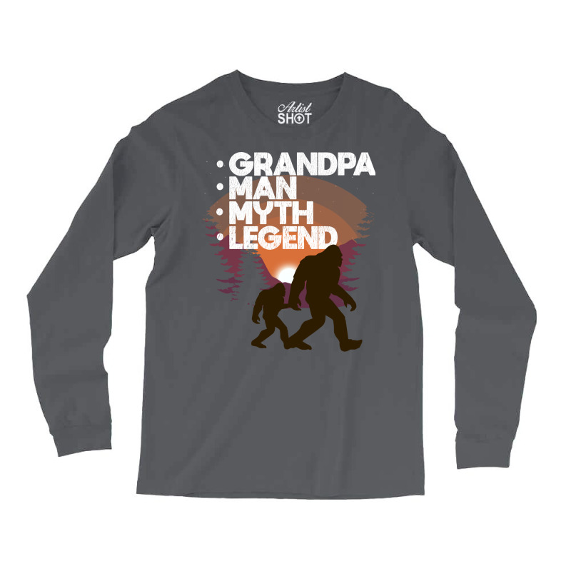 Grandpa Grandpa Man Myth Legend Long Sleeve Shirts | Artistshot