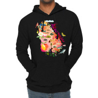 Georgia Map 80s Lightweight Hoodie | Artistshot