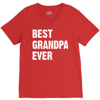 Best Grandpa Ever Nostalgia V-neck Tee | Artistshot