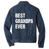 Best Grandpa Ever Nostalgia Men Denim Jacket | Artistshot