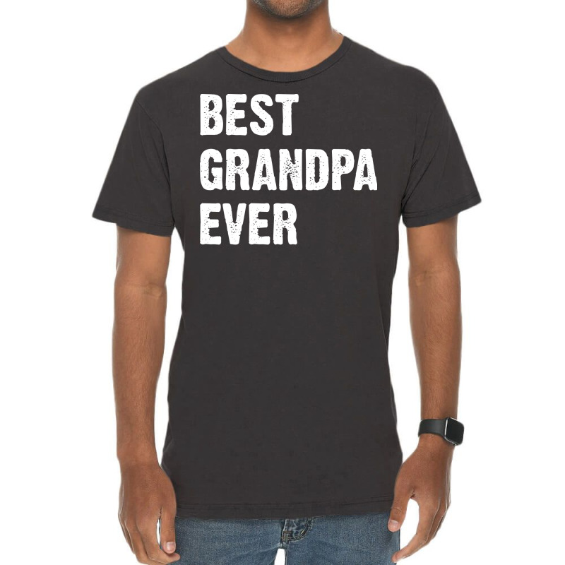 Best Grandpa Ever Nostalgia Vintage T-shirt | Artistshot