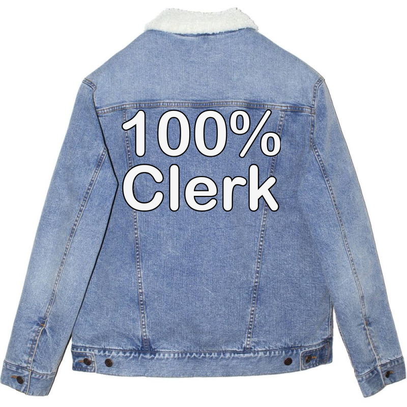 Clerk Father Of The Groom Gifts For Wedding Vintag Unisex Sherpa-Lined Denim Jacket by havdisydorp | Artistshot