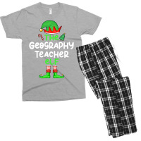 Im The Geography Teacher Elf Christmas Family Matc Men's T-shirt Pajama Set | Artistshot