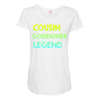 Cousin Godfather Legend Retro Maternity Scoop Neck T-shirt | Artistshot