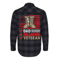 Dad Grandpa Veteran Vintage Favorite Holiday Veter Flannel Shirt | Artistshot