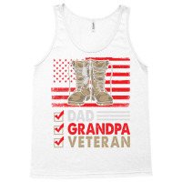 Dad Grandpa Veteran Vintage Favorite Holiday Veter Tank Top | Artistshot