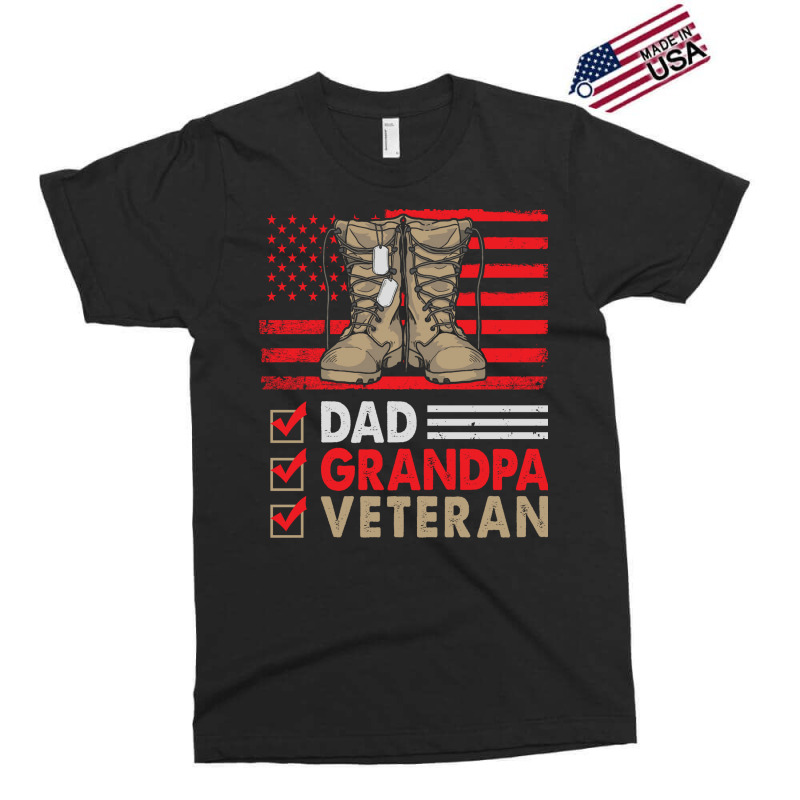 Dad Grandpa Veteran Vintage Favorite Holiday Veter Exclusive T-shirt | Artistshot