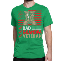 Dad Grandpa Veteran Vintage Favorite Holiday Veter Classic T-shirt | Artistshot