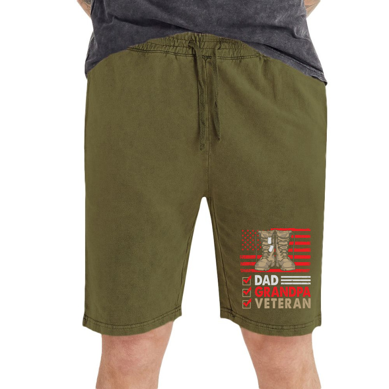 Dad Grandpa Veteran Vintage Favorite Holiday Veter Vintage Short | Artistshot