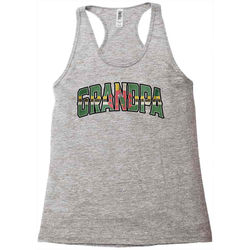 Grandpa Dominica Vintage Heritage Dna Flag Travel Racerback Tank by diosasbigsby6 | Artistshot