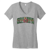 Grandpa Dominica Vintage Heritage Dna Flag Travel Women's V-neck T-shirt | Artistshot