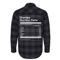 Grandpa Nutrition Facts Fathers Day Travel Flannel Shirt | Artistshot