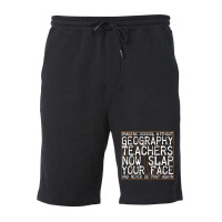 Imagine School Without Geography Teachers Love Fleece Short | Artistshot