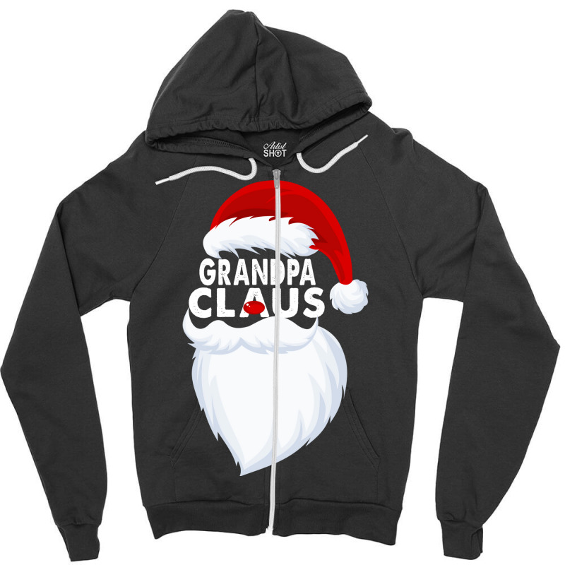 Grandpa Claus Christmas Funny Zipper Hoodie | Artistshot