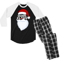 Grandpa Claus Christmas Funny Men's 3/4 Sleeve Pajama Set | Artistshot