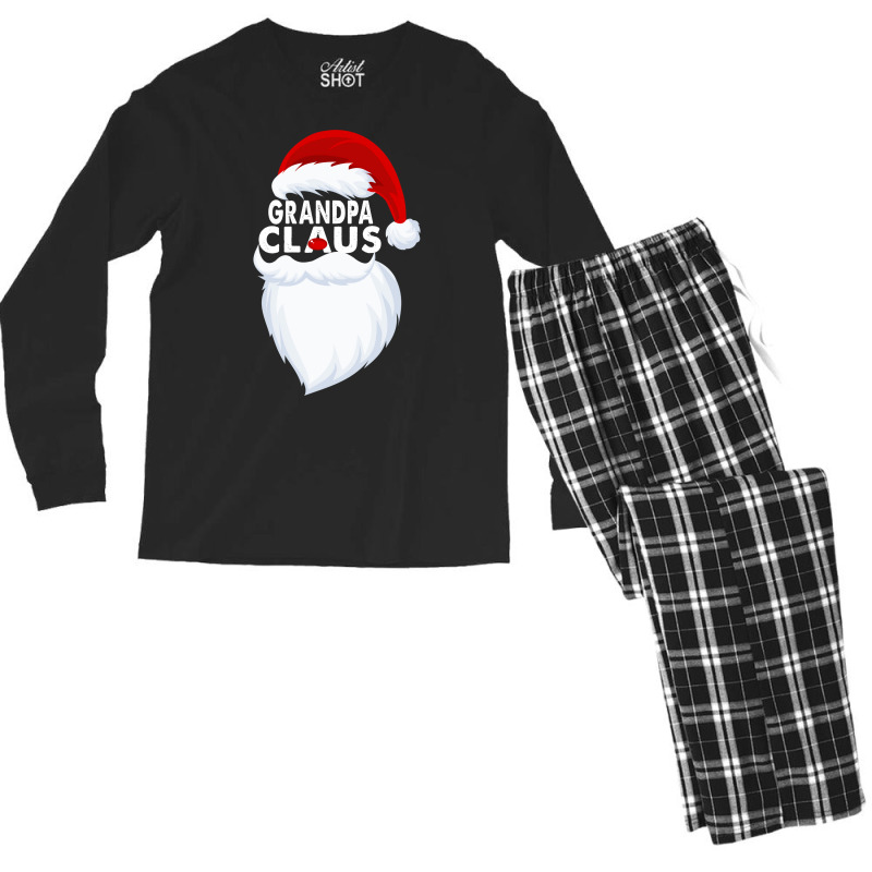 Grandpa Claus Christmas Funny Men's Long Sleeve Pajama Set | Artistshot