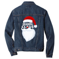 Grandpa Claus Christmas Funny Men Denim Jacket | Artistshot