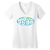 Imagine School Without Geography Teachers Quote Women's V-neck T-shirt | Artistshot