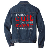 Gym Workout Fitness Motivational Girl Men Denim Jacket | Artistshot