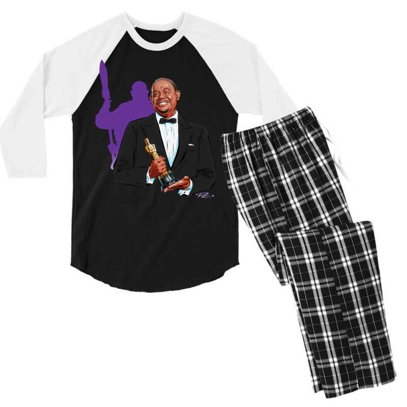 Forest Whitaker An Illustration Men's 3/4 Sleeve Pajama Set | Artistshot