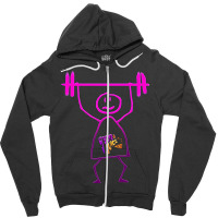 Gym And Juice Funny Zipper Hoodie | Artistshot