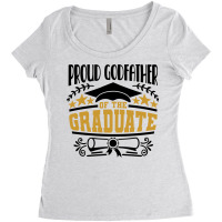 Proud Godfather Of The Graduate Graduation Gift Na Women's Triblend Scoop T-shirt | Artistshot