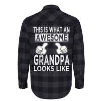 This Is What An Awesome Grandpa Looks Like Funny Flannel Shirt | Artistshot