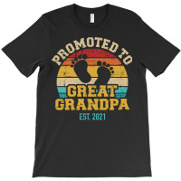 Promoted To Great Grandpa 2021 Vintage Aesthetic T-shirt | Artistshot