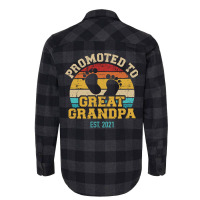 Promoted To Great Grandpa 2021 Vintage Aesthetic Flannel Shirt | Artistshot