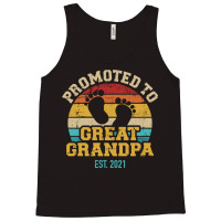 Promoted To Great Grandpa 2021 Vintage Aesthetic Tank Top | Artistshot