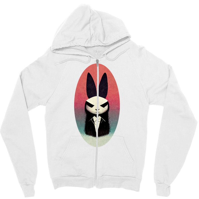 The Bunfather 80s Zipper Hoodie by havdisydorp | Artistshot