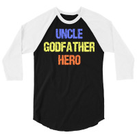 Uncle Godfather Hero Hipster 3/4 Sleeve Shirt | Artistshot