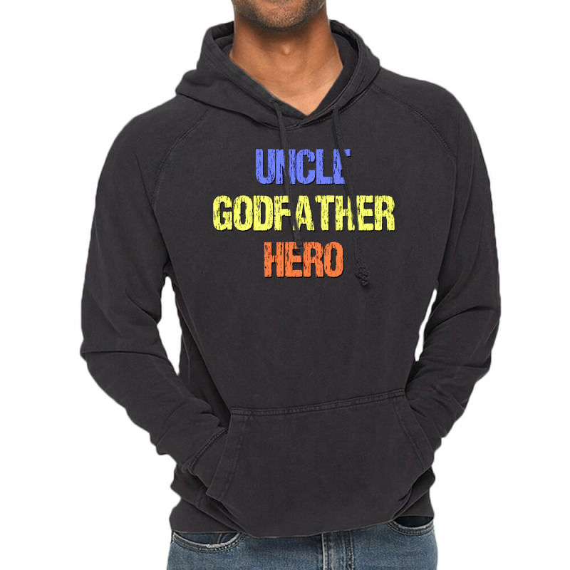 Uncle Godfather Hero Hipster Vintage Hoodie by havdisydorp | Artistshot