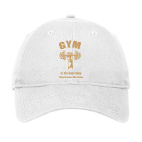 Gym Is The Only Thing That Keeps Me Sane Edit Blue Adjustable Cap | Artistshot