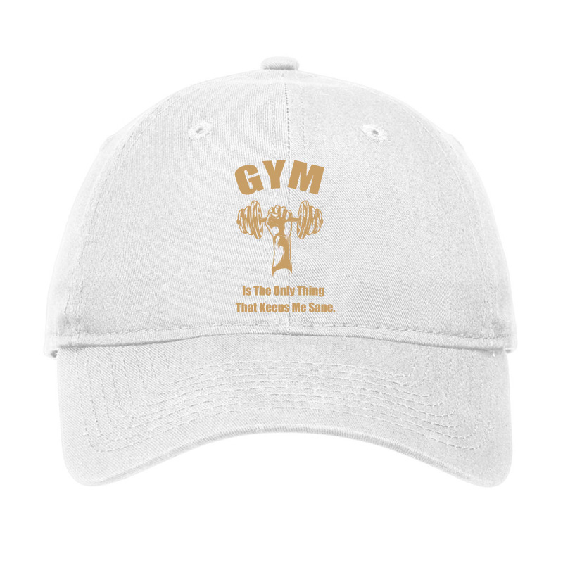 Gym Is The Only Thing That Keeps Me Sane Edit Blue Adjustable Cap by jobekcraditm | Artistshot