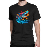 Shark Angry Classic T-shirt | Artistshot