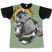 Muscular Monkey Gym Girl Graphic T-shirt | Artistshot