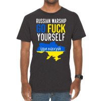 Russian Warship Go Fuck Yourself Vintage T-shirt | Artistshot