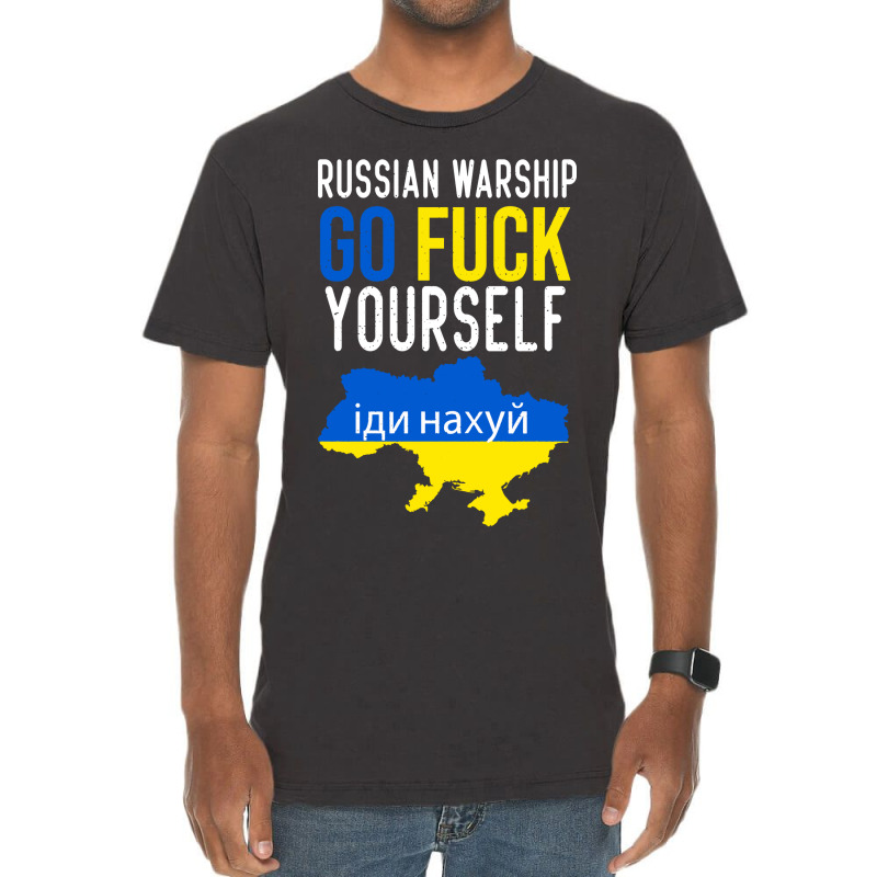 Russian Warship Go Fuck Yourself Vintage T-shirt | Artistshot